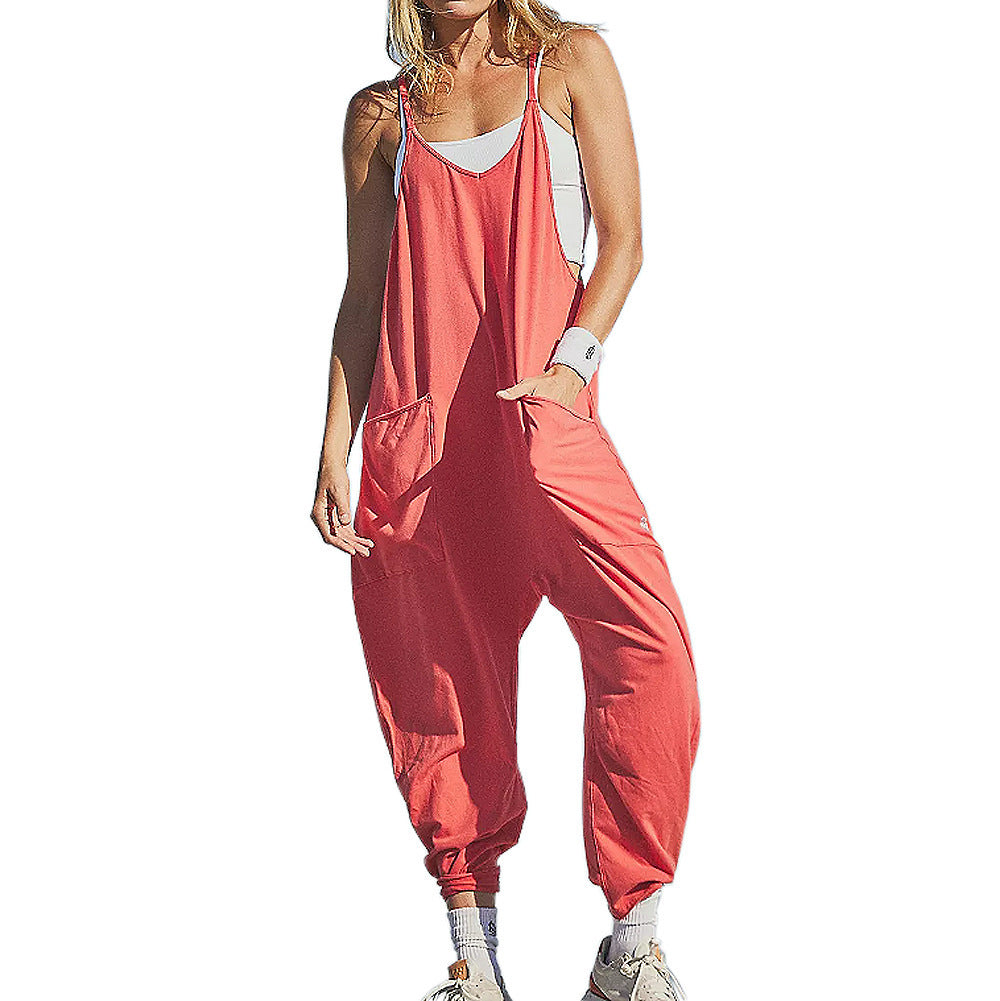 Women's Loose Sleeveless Jumpsuits