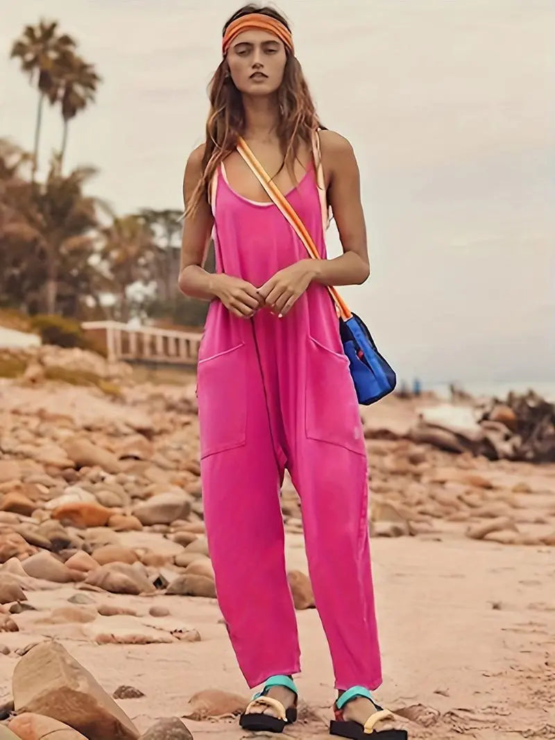 Women's Loose Sleeveless Jumpsuits Babel.Fashion