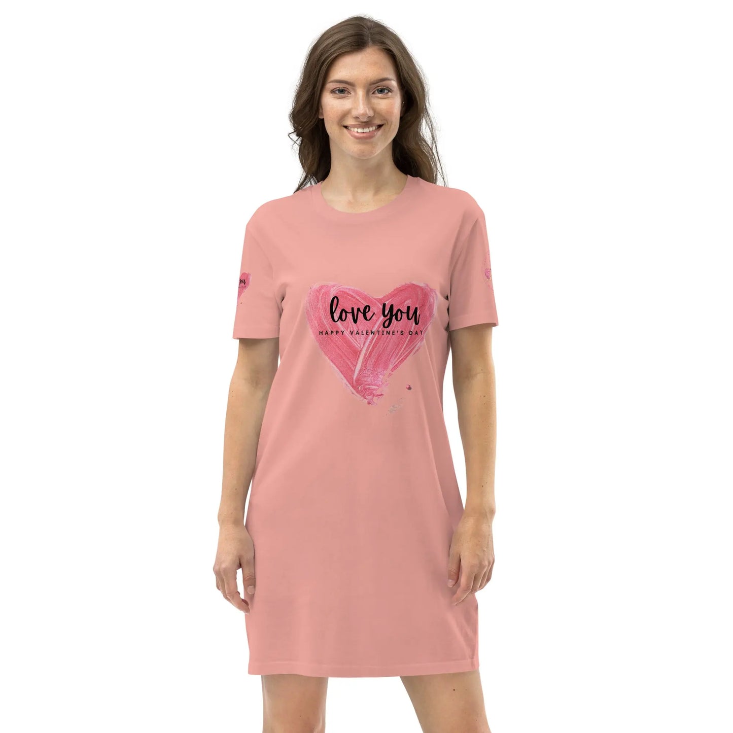 Babylon Valentines cotton t-shirt dress - Canyon Pink / XS - Babylon.Fashion Babylon.Fashion