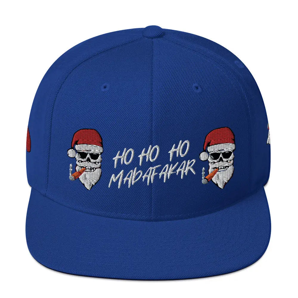 CHRISTMAS Snapback Hat - Royal Blue - Babylon.Fashion Babylon.Fashion