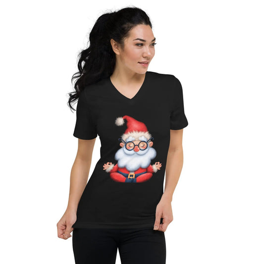 CHRISTMAS Unisex Short Sleeve V-Neck T-Shirt - S - Babylon.Fashion Babylon.Fashion