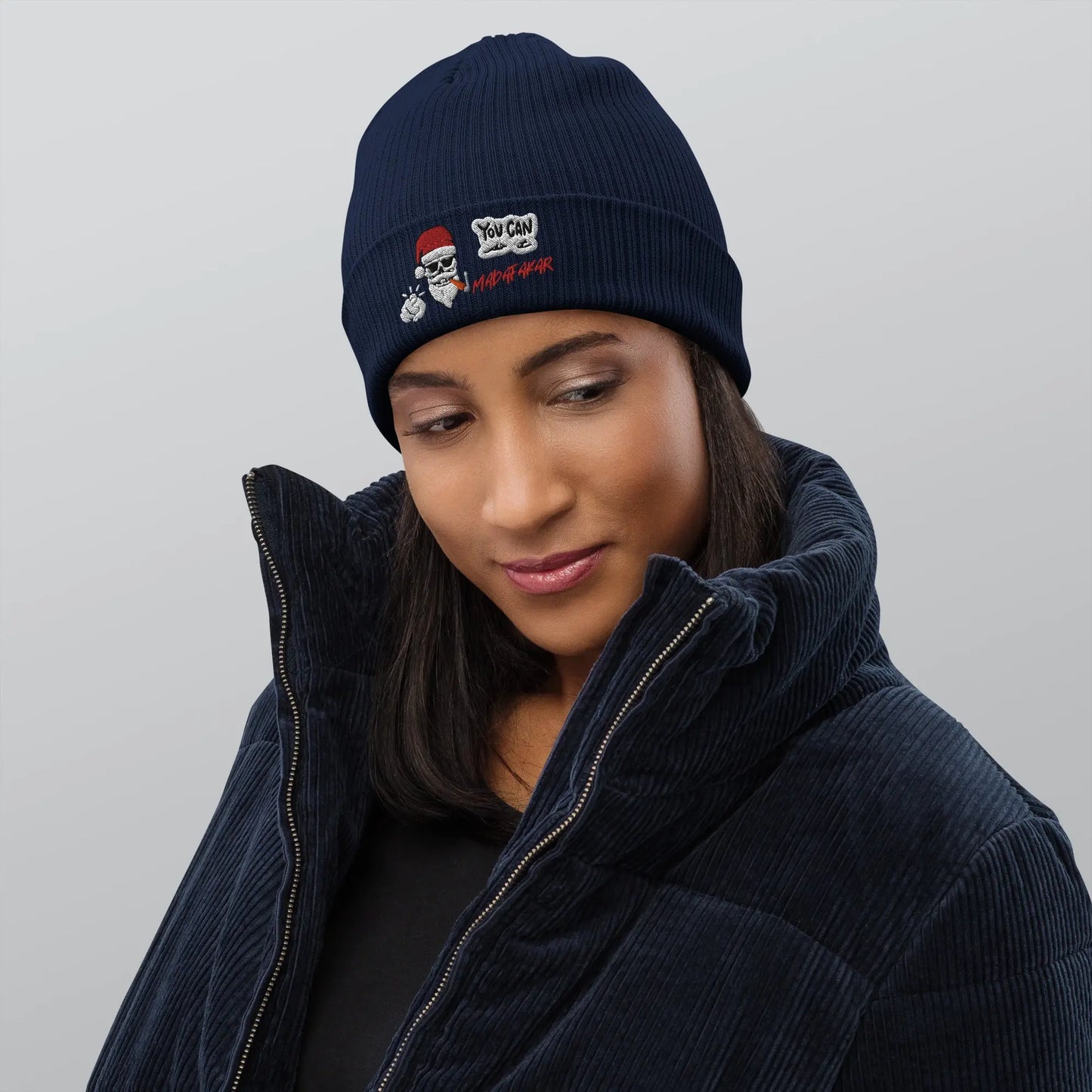 Organic ribbed beanie christmas - Oxford Navy - Babylon.Fashion Babylon.Fashion