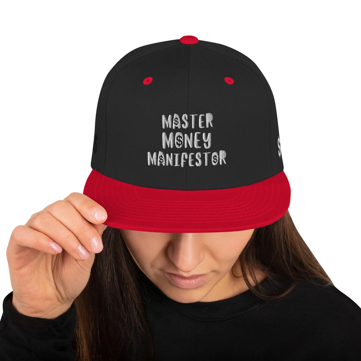 Snapback Hat MONEY - Black/ Red - Babylon.Fashion Babylon.Fashion