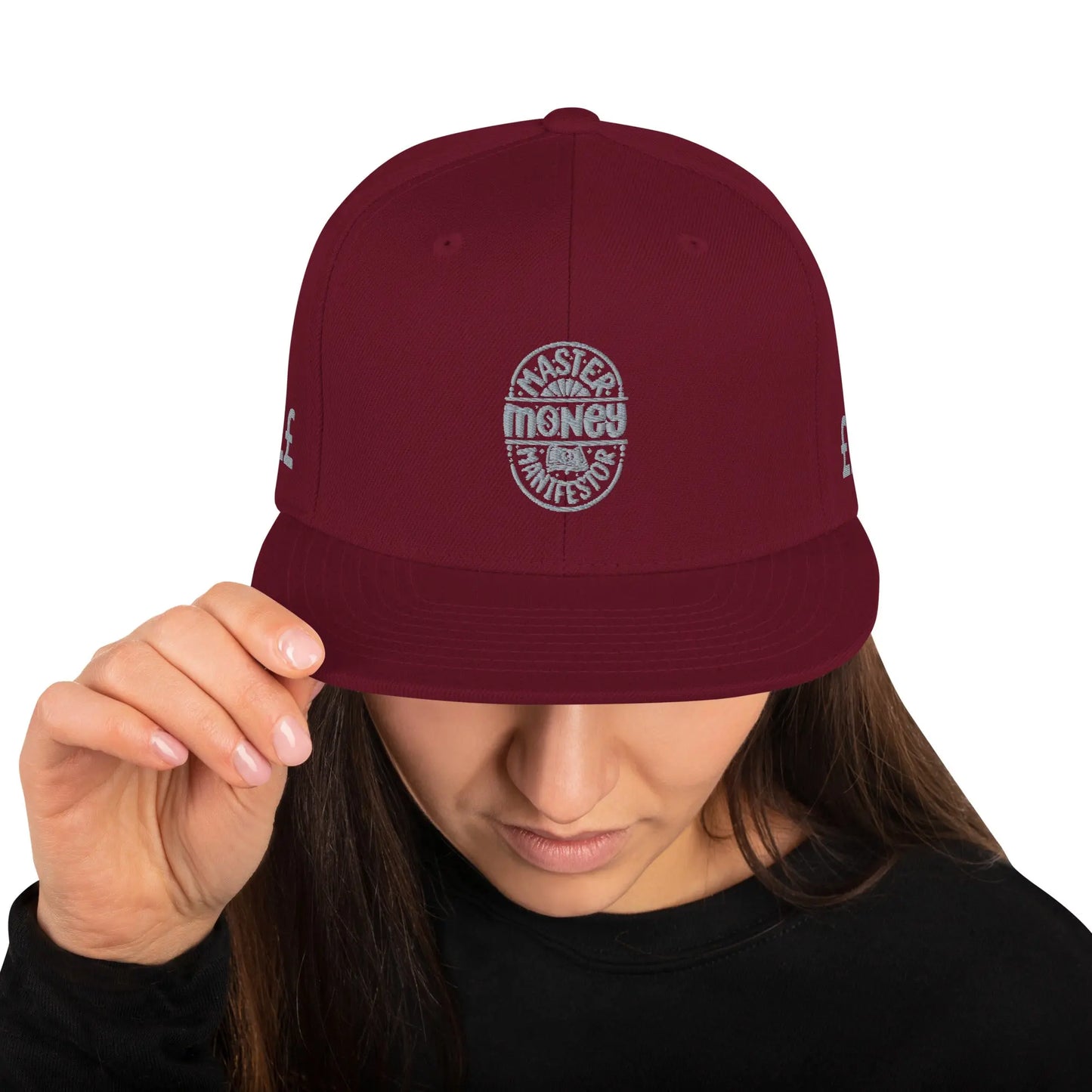 Snapback Hat MONEY - Maroon - Babylon.Fashion Babylon.Fashion